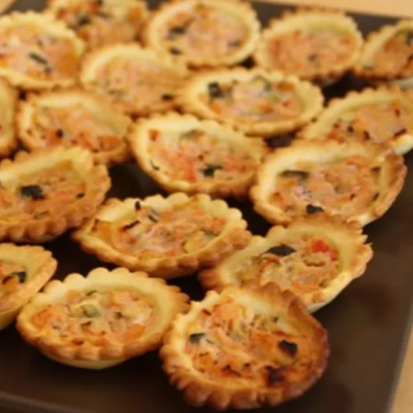 Mini tartelettes aux courgettes