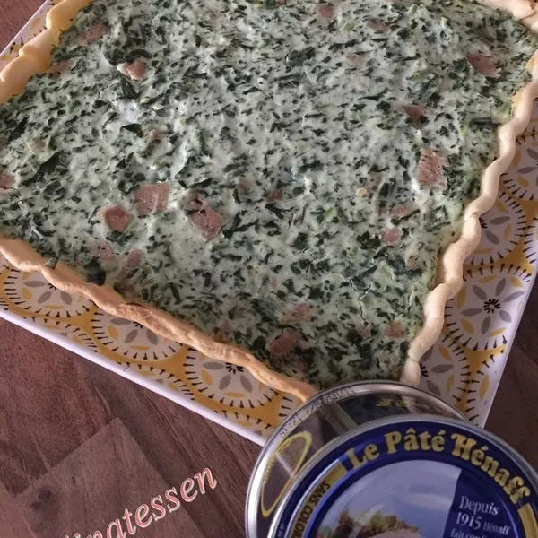 Quiche ricotta au pâté Hénaff