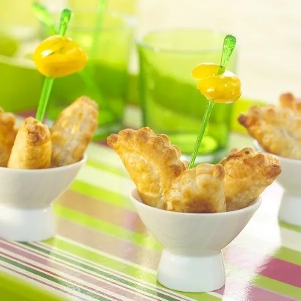 Chaussons d'échalotes au curry