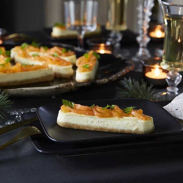 Cheesecakes au fromage frais et saumon