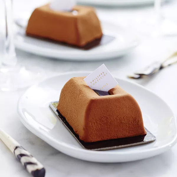 Mousse au chocolat et crémeux vanille