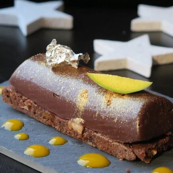 Mini bûches chocolat & mangue