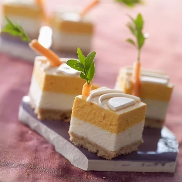 Amuse-bouches de chèvre et carottes acidulées