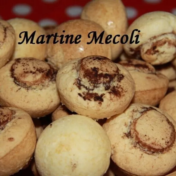 Biscuits champignons trompe-l'oeil sans cook'in