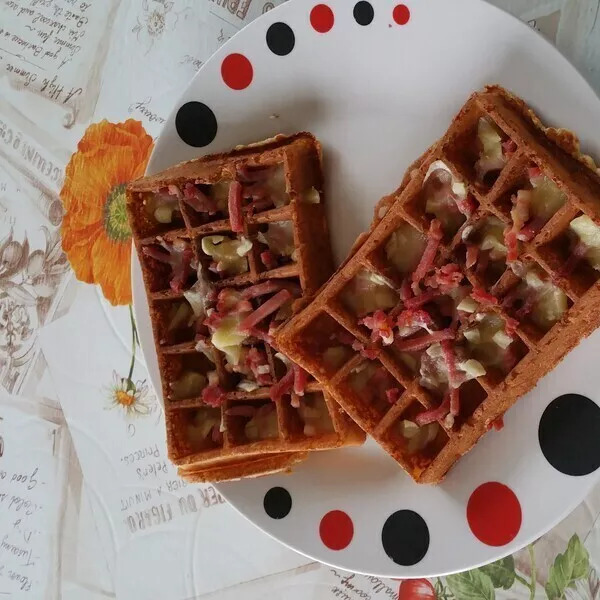 Gaufres façon tartiflette