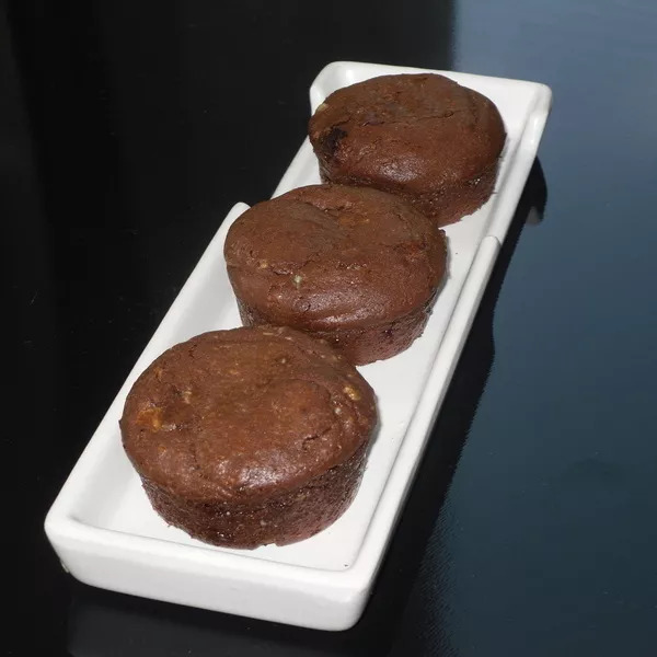 Muffins  aux 3 chocolats (empreintes muffins droits ou briochettes)