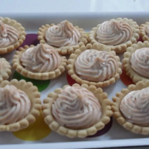 Mini tartelettes à la crème de saumon