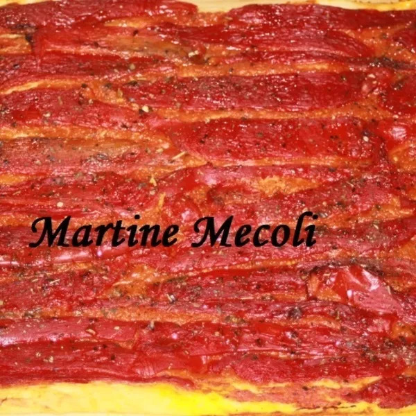 Pizza aux poivrons sans cook'in