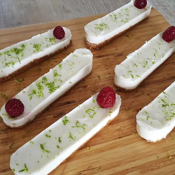 Cheesecakes au citron vert  de Pascaline  (moule lounges)