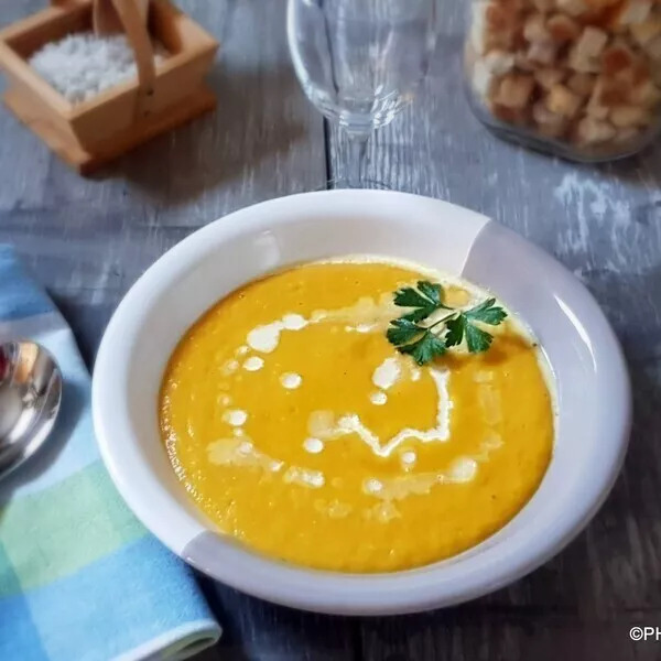 Velouté de butternut et carotte