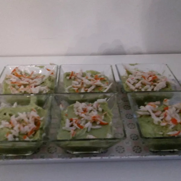 Verrine crabe avocat