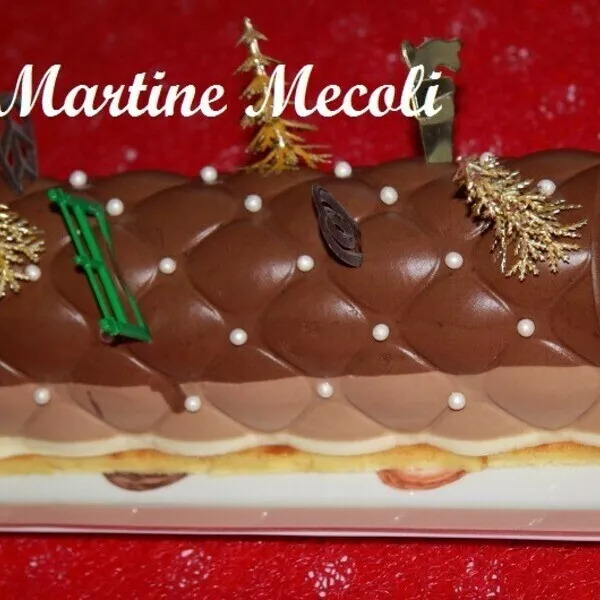 Bûche aux 3 chocolats sans cook'in