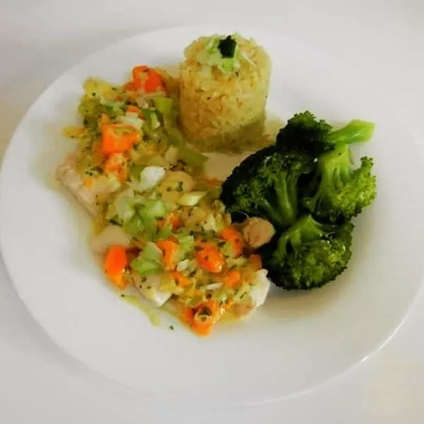 Waterzooi de poulet + légumes + riz!