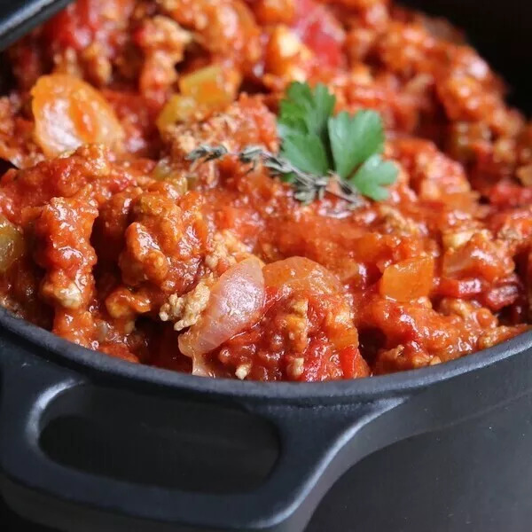Sauce bolognaise - peu de tomates 