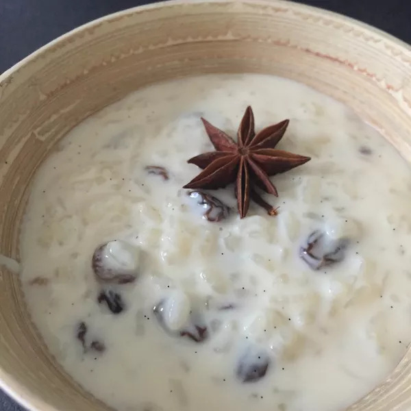 Riz au lait à la vanille et au Rhum