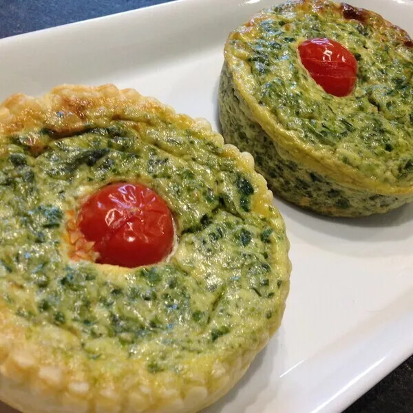 Mini Quiche aux épinards frais et Ricotta (Dude)