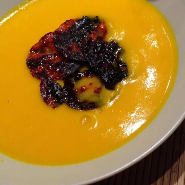 Soupe au potiron et carottes