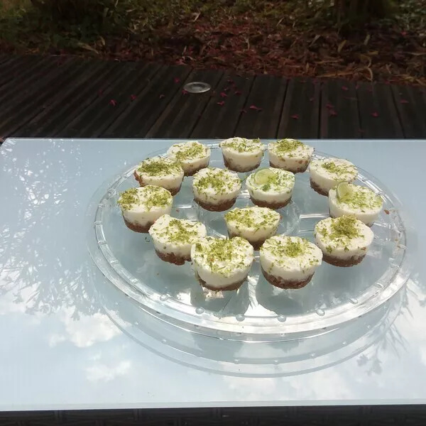 Mini cheese cake au citron vert 