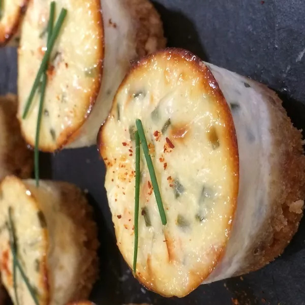 Mini cheese-cake au saumon 