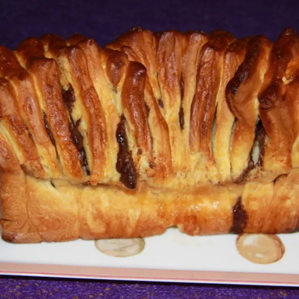 Brioche à effeuiller aux éclats de chocolat