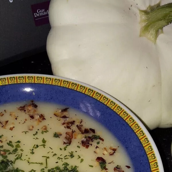 Soupe veloutée de patisson