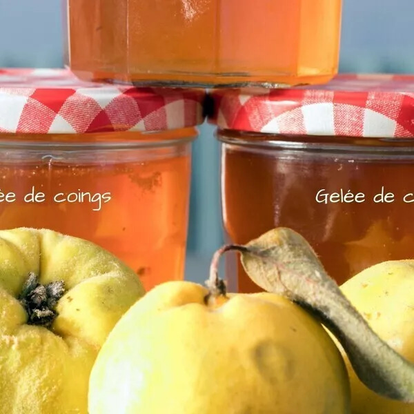 Gelée de coings (avec récupération du jus de cuisson des coings)