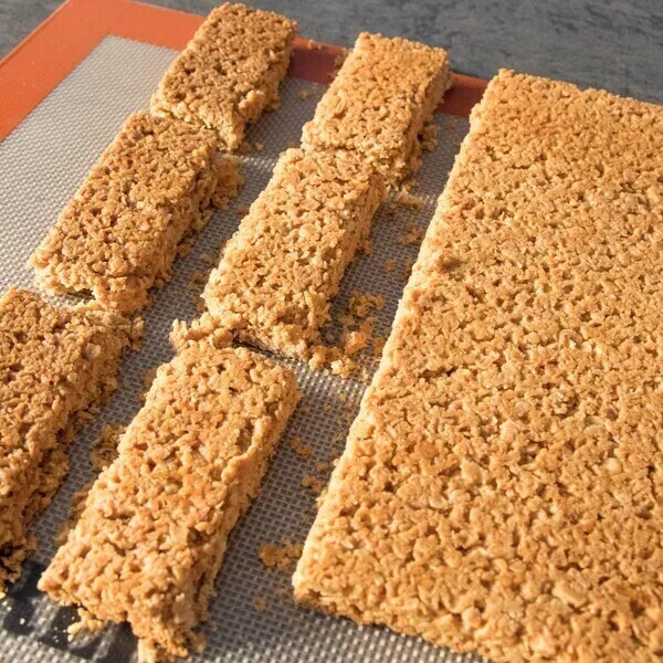 Flapjacks -barres céréales flocons d'avoine-