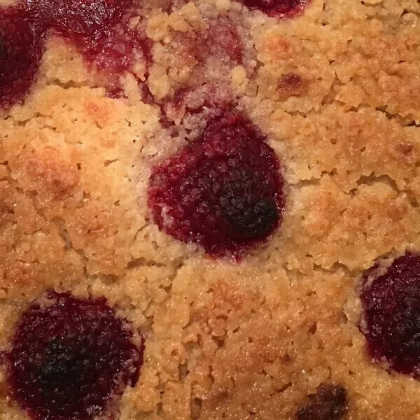  crumble pommes framboise