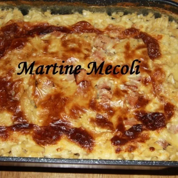 Gratin de coquillettes au jambon