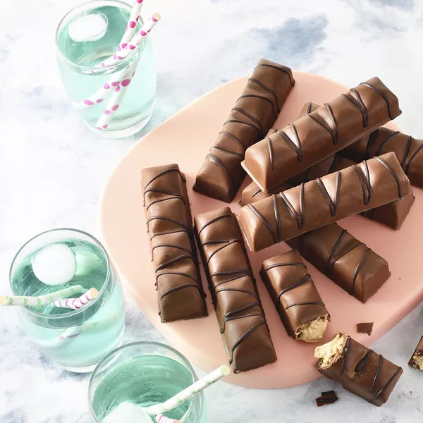Barres chocolat praliné façon Kinder Bueno