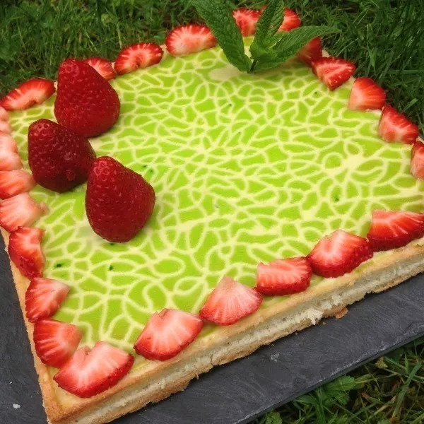 Dacquoise pistache fraises