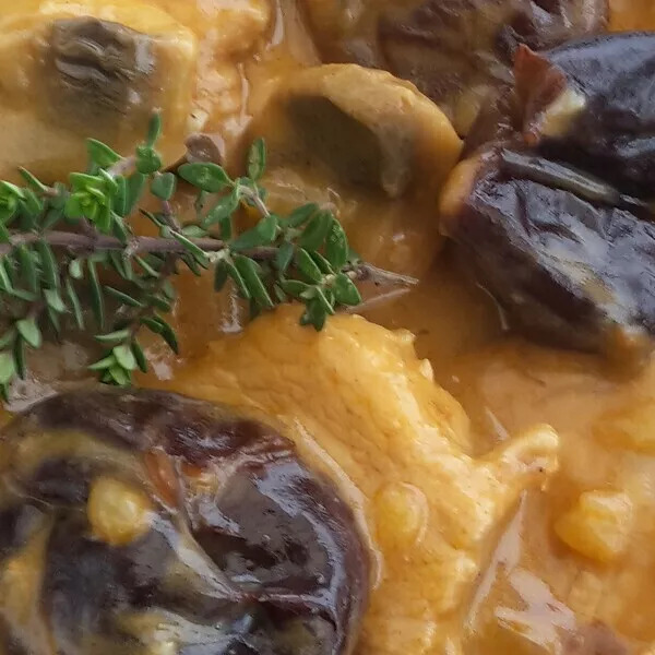 Filet mignon au cidre pruneaux et abricots secs