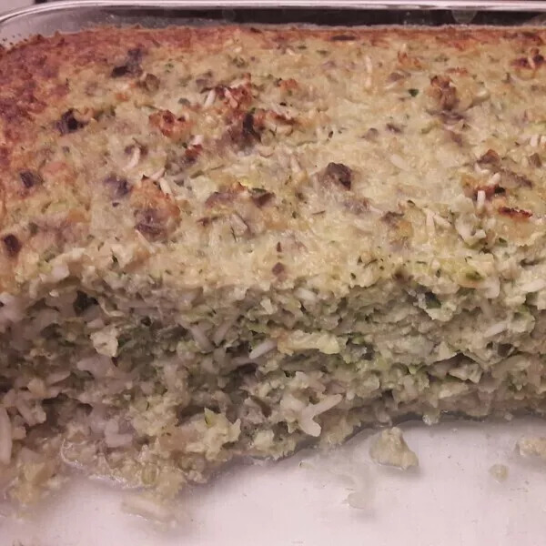 GRATIN DE RIZ AUX LÉGUMES (COURGETTE/AUBERGINE)