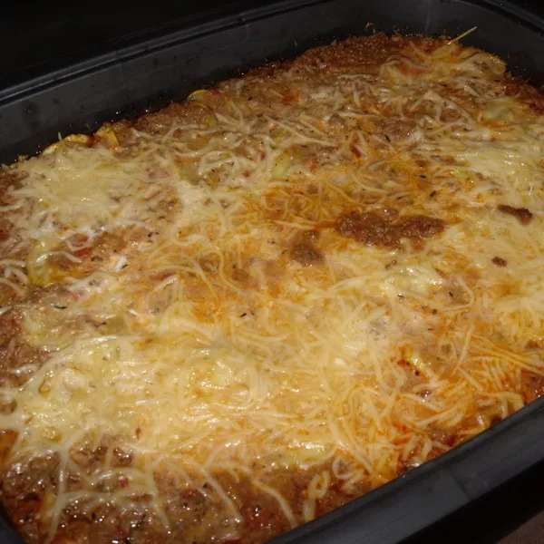 Gratin de courgettes bolognaises light