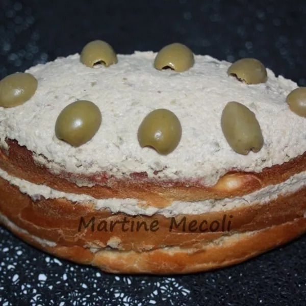 Pains de mie express garnis aux rillettes de thon sans cook'in