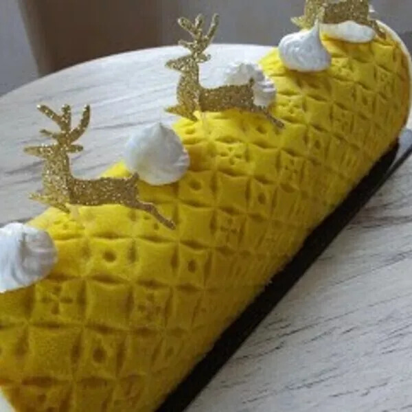 Bûche à la mousse citron