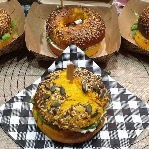 Pains burgers ou bagels à la patate douce 