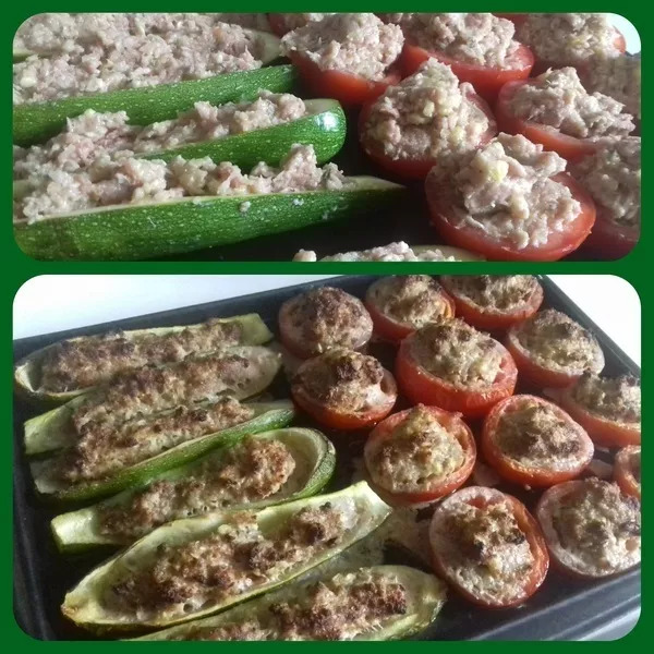 Légumes farçis avec mon Flexipan plat