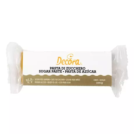 Pâte à sucre dorée 100 g